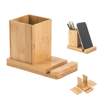 ERWIN. Set da scrivania con supporto per il cellulare e tazza