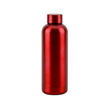 ODIN METTALIC. Borraccia in acciaio inox riciclato al 90% 550 mL - 105 - Rosso