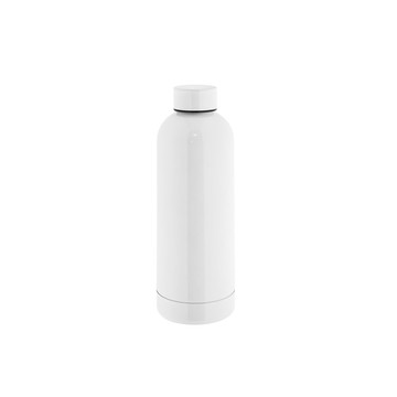 ODIN METTALIC. Borraccia in acciaio inox riciclato al 90% 550 mL - 106 - Bianco