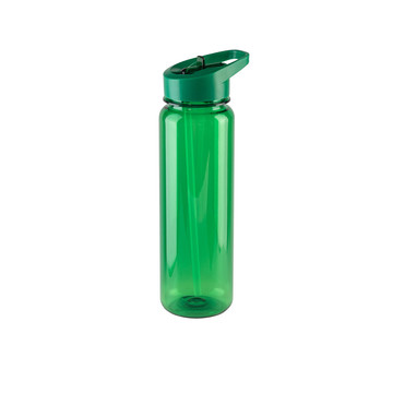 GILMORE. Borraccia in PET riciclato (100% rPET) trasparente con finitura lucida 750 mL - 109 - Verde