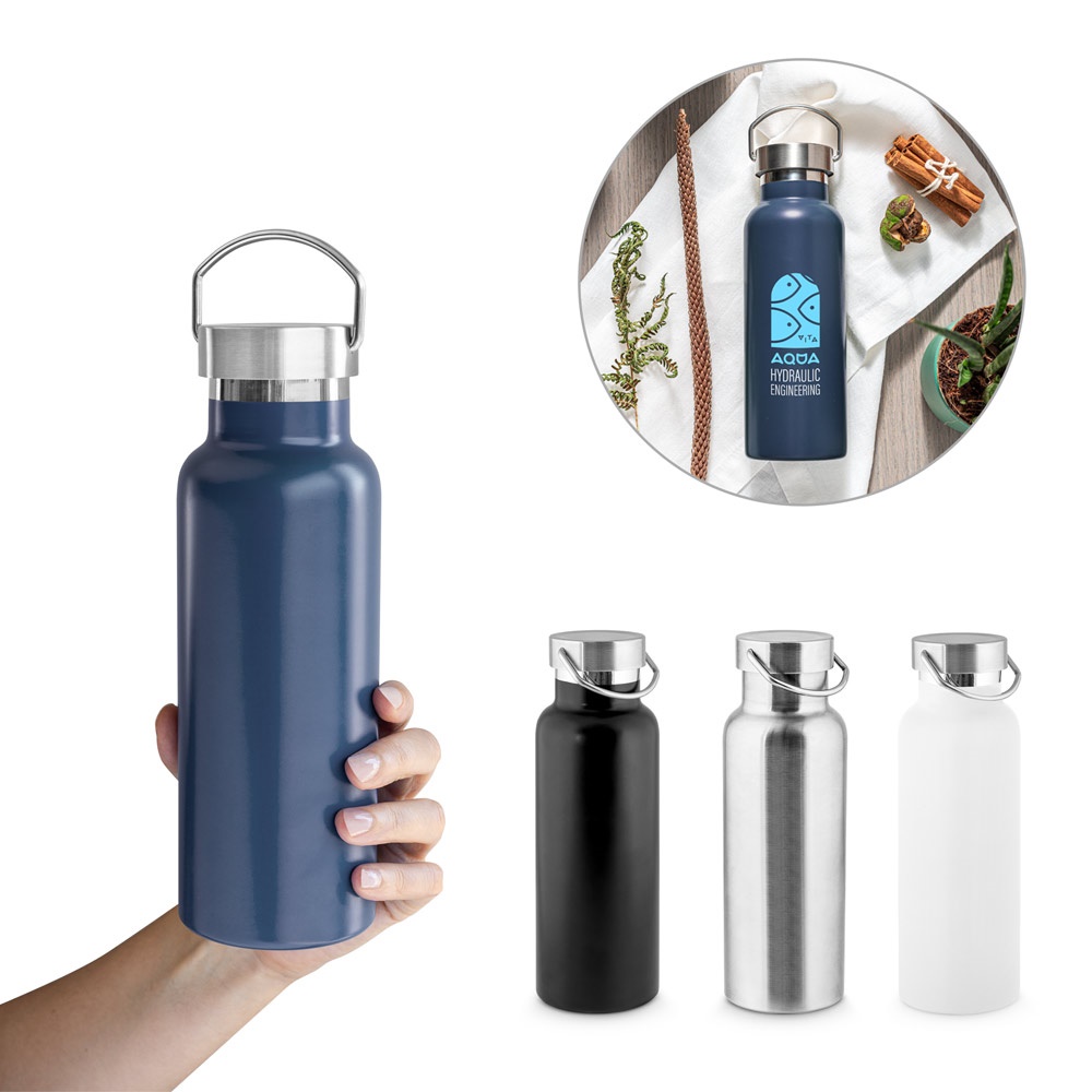 DUPLANTIS. Borraccia in acciaio inox (36% riciclato) con isolamento doppia parete 810 mL