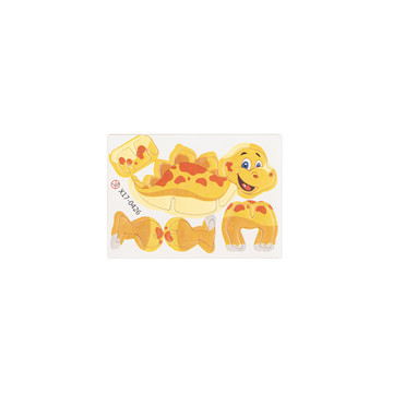 DINOSAURUS. Puzzle 3D in carta ed EVA a forma di dinosauro - 160 - Naturale