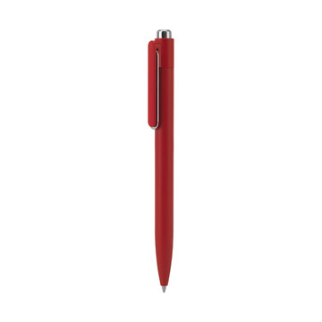 KYLIE. Penna a sfera in alluminio (riciclato al 94%) con clip innovativa - 105 - Rosso