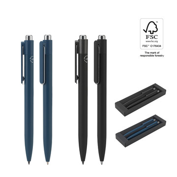 KYLIE SET. Set composto da una penna a sfera e una penna senza inchiostro, entrambe realizzate in alluminio (riciclato al 94%) - KYLIE SET. Set composto da una penna a sfera e una penna senza inchiostro, entrambe realizzate in alluminio (riciclato al 94%)