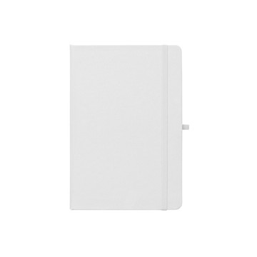 ANNE SUB. Quaderno A5 in poliestere riciclato (100% rPET) 300D, ideale per la personalizzazione tramite sublimazione - 106 - Bianco