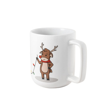 REINDEER. Tazza con stampa natalizia 330 mL - 106 - Bianco