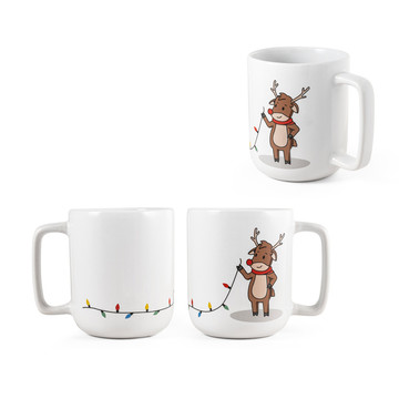 REINDEER. Tazza con stampa natalizia 330 mL - REINDEER. Tazza con stampa natalizia 330 mL