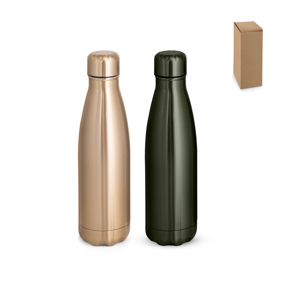SHOW METALLIC. Borraccia in acciaio inox con finitura metallica opaca 510 mL