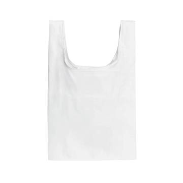 PLAKA. Borsa pieghevole in 210D - 106 - Bianco