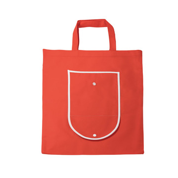 ARLON. Borsa pieghevole in tessuto non tessuto (80 g/m²) - 105 - Rosso