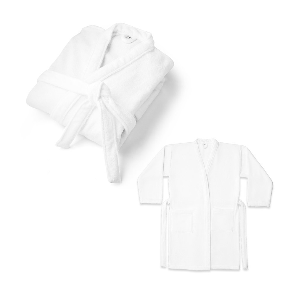 RUFFALO LARGE. Accappatoio (350 g/m²) in cotone (82%) e cotone riciclato (18%)
