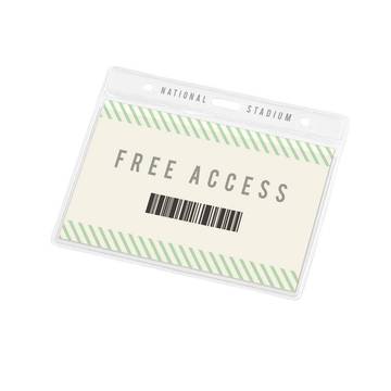 FORSYTH. Porta badge identificativo orizzontale in PVC - FORSYTH. Porta badge identificativo orizzontale in PVC