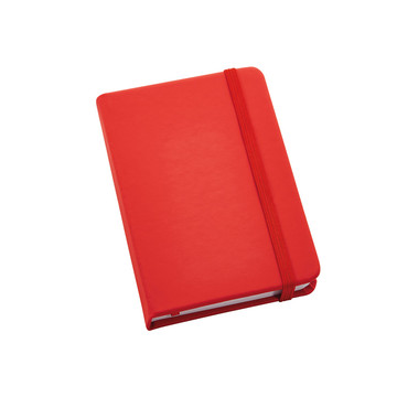 MEYER. Block notes tascabile in PU con pagine lisce - 105 - Rosso