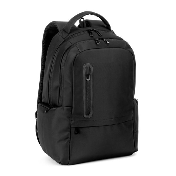 BOSTON SOLID. Zaino per laptop (17") in nylon 150D con 2 scomparti imbottiti - 103 - Nero
