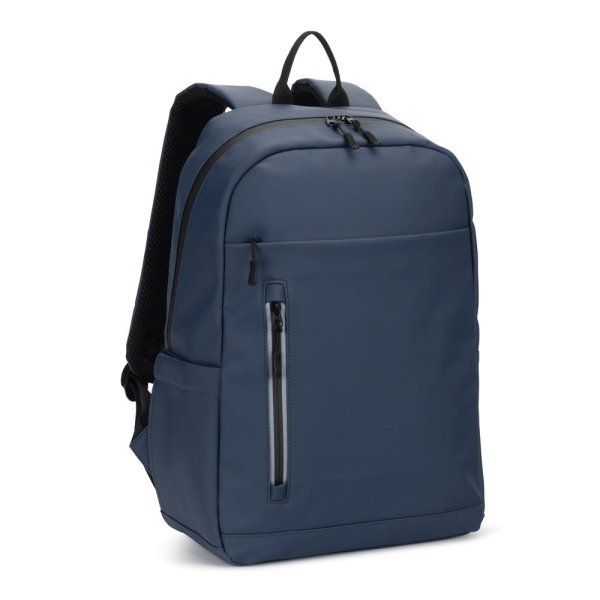 NOUMEA. Zaino per laptop (16") in PU, con cerniere resistenti all'acqua - 104 - Blu