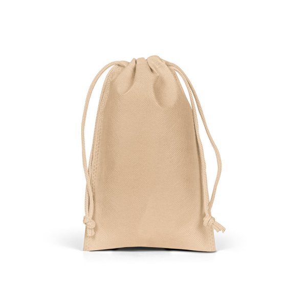 GIFT BAG S. Sacchetto piccolo termosaldato in tessuto non tessuto (60 g/m²) - 111 - Marrone chiaro