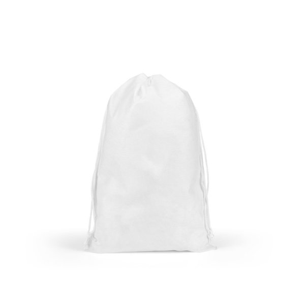 GIFT BAG L. Grande sacco in tessuto non tessuto termosaldato (60 g/m²) - 106 - Bianco