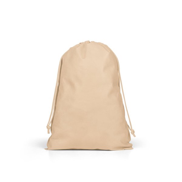 GIFT BAG L. Grande sacco in tessuto non tessuto termosaldato (60 g/m²) - 111 - Marrone chiaro