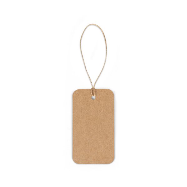 LABEL RECTANGULAR. Etichetta rettangolare realizzata in carta riciclata al 100% (700 g/m²) - 160 - Naturale