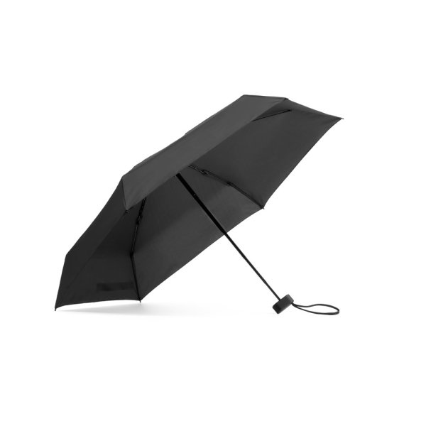 EMMA. Mini ombrello compatto da 19” in pongee 190T - 103 - Nero