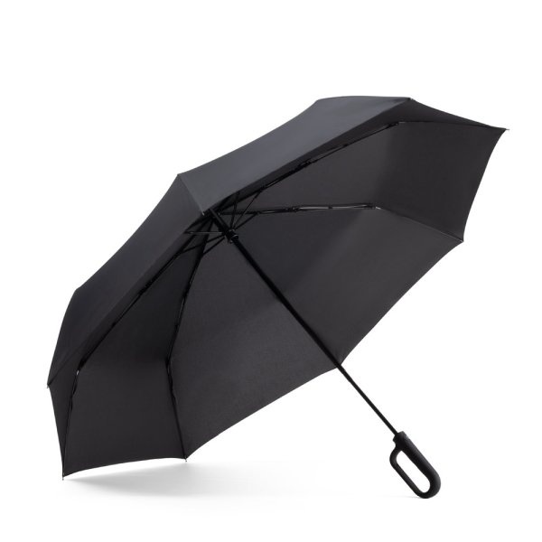 CAMILLE. Ombrello grande (27") in pongee 190T - 103 - Nero