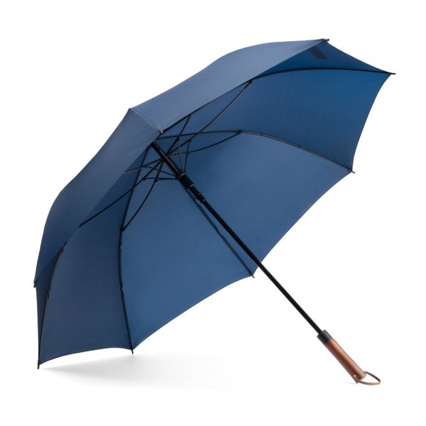 MATEO. Ombrello grande in pongee (30") - 104 - Blu