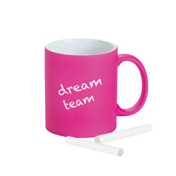 LYNCH. Tazza in ceramica con finitura neon 350 mL - 102 - Rosa