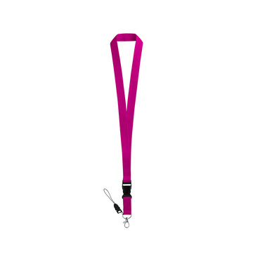 ANQUETIL. Lanyard in poliestere con moschettone in metallo - 132 - Viola