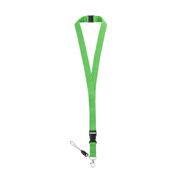 MURRAY. Lanyard in poliestere con moschettone in metallo - 119 - Verde chiaro