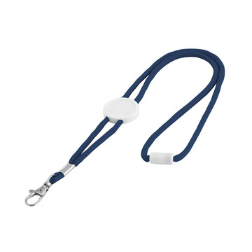WEAVE. Lanyard regolabile in poliestere - 104 - Blu