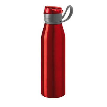 KORVER. Borraccia sportiva in alluminio 650 mL - 105 - Rosso