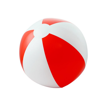 CRUISE. Pallone da spiaggia gonfiabile in PVC opaco - 105 - Rosso