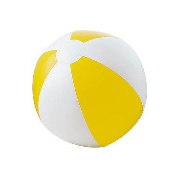 CRUISE. Pallone da spiaggia gonfiabile in PVC opaco - 108 - Giallo