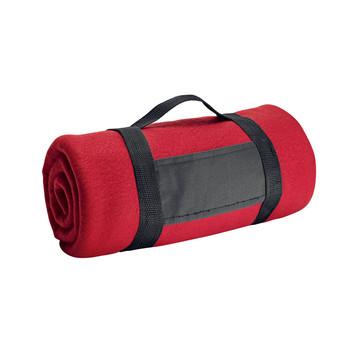 THORPE. Coperta in pile da (180 g/m²) con impugnatura removibile - 105 - Rosso