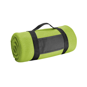 THORPE. Coperta in pile da (180 g/m²) con impugnatura removibile - 119 - Verde chiaro