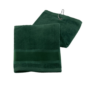 GOLFI. Asciugamano multiuso in cotone (430 g/m²) - 129 - Verde scuro