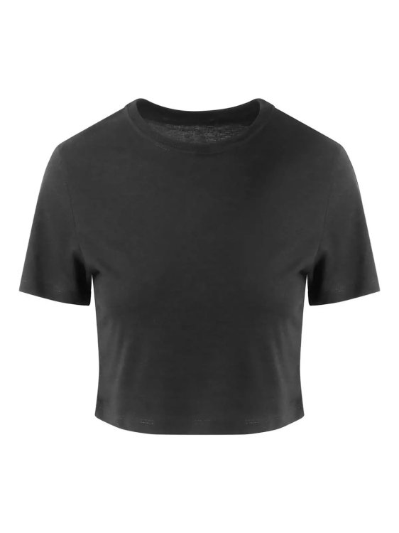 T-shirt crop triblend da donna - BLK - Solid Black