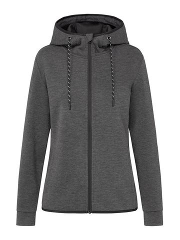 Recycled Scuba Jacket Women - ANH - Anthra Heather