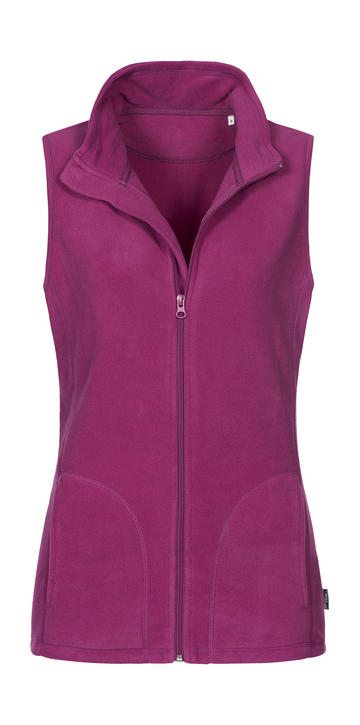 Gilet in pile donna Active - CUP - Cupcake Pink