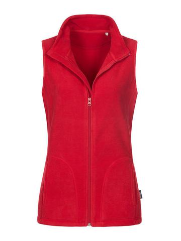 Gilet in pile donna Active - SRE - Scarlet Red