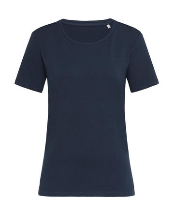 T-shirt donna girocollo Relaxed Claire - MAB - Marina Blue