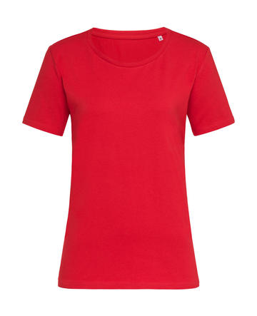 T-shirt donna girocollo Relaxed Claire - 402 - SCARLET RED
