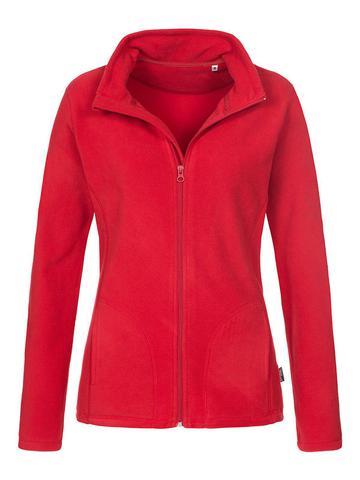 Giacca in pile donna Active - SRE - Scarlet Red