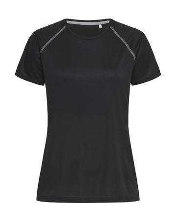 T-shirt donna Active 140 Team Raglan - BLO - Black Opal LC