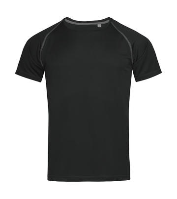 T-shirt uomo Active 140 Team Raglan - BLO - Black Opal LC