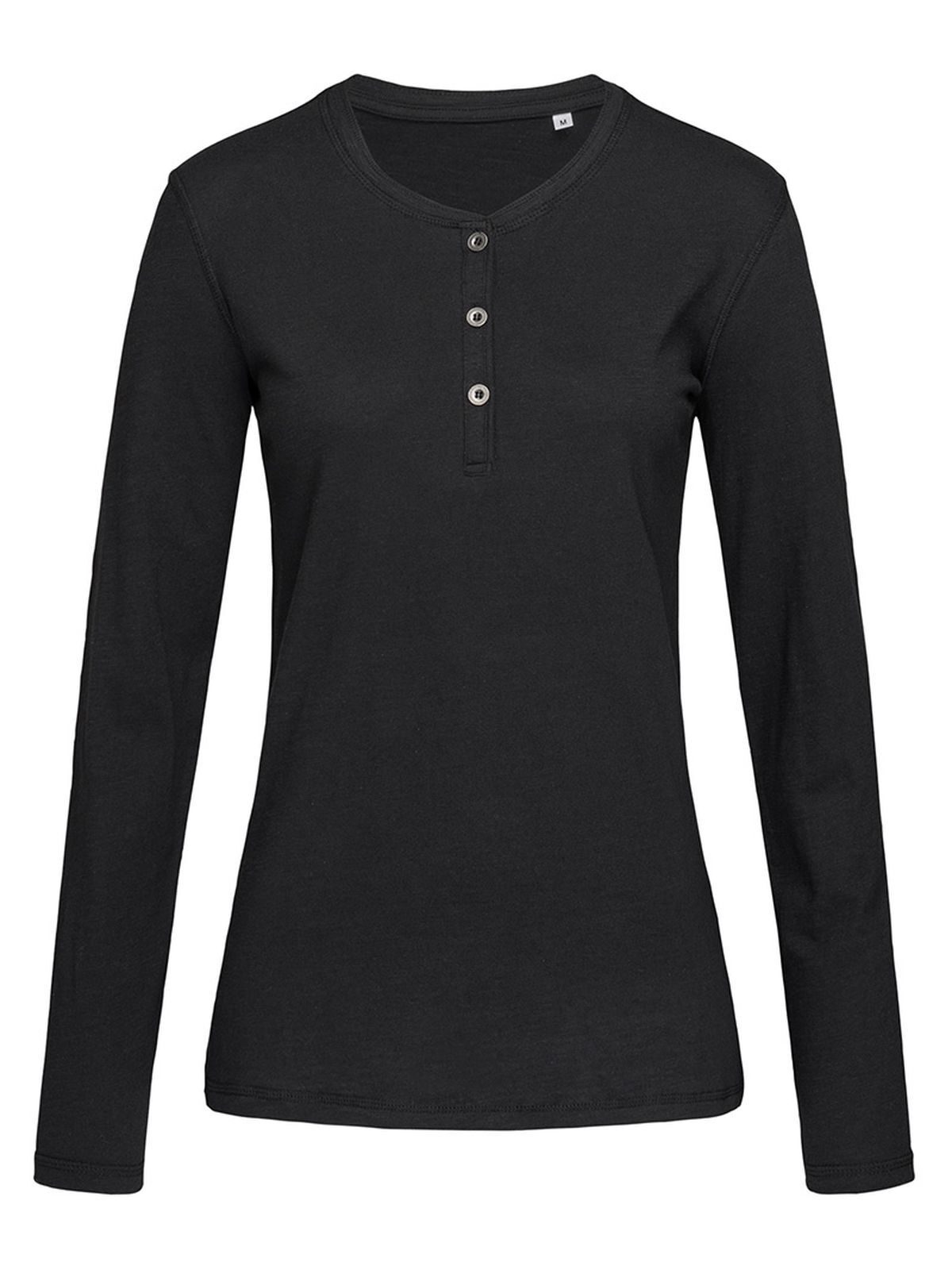 Sharon Henley Long Sleeve - BLO - Black Opal LC
