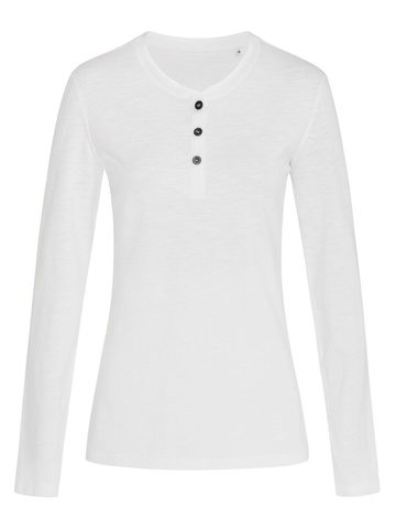 Sharon Henley Long Sleeve - WHI - White LC