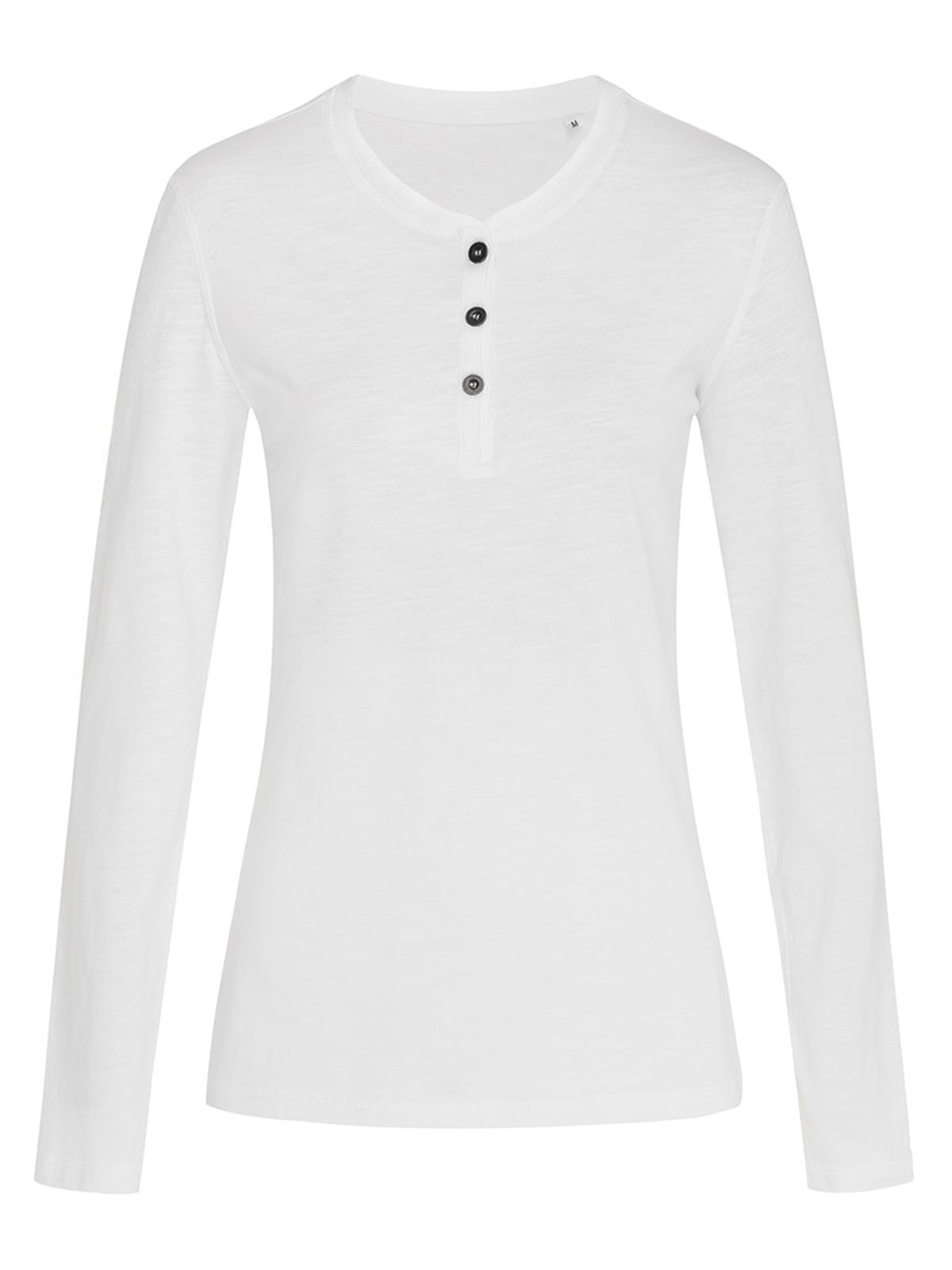 Sharon Henley Long Sleeve - WHI - White LC