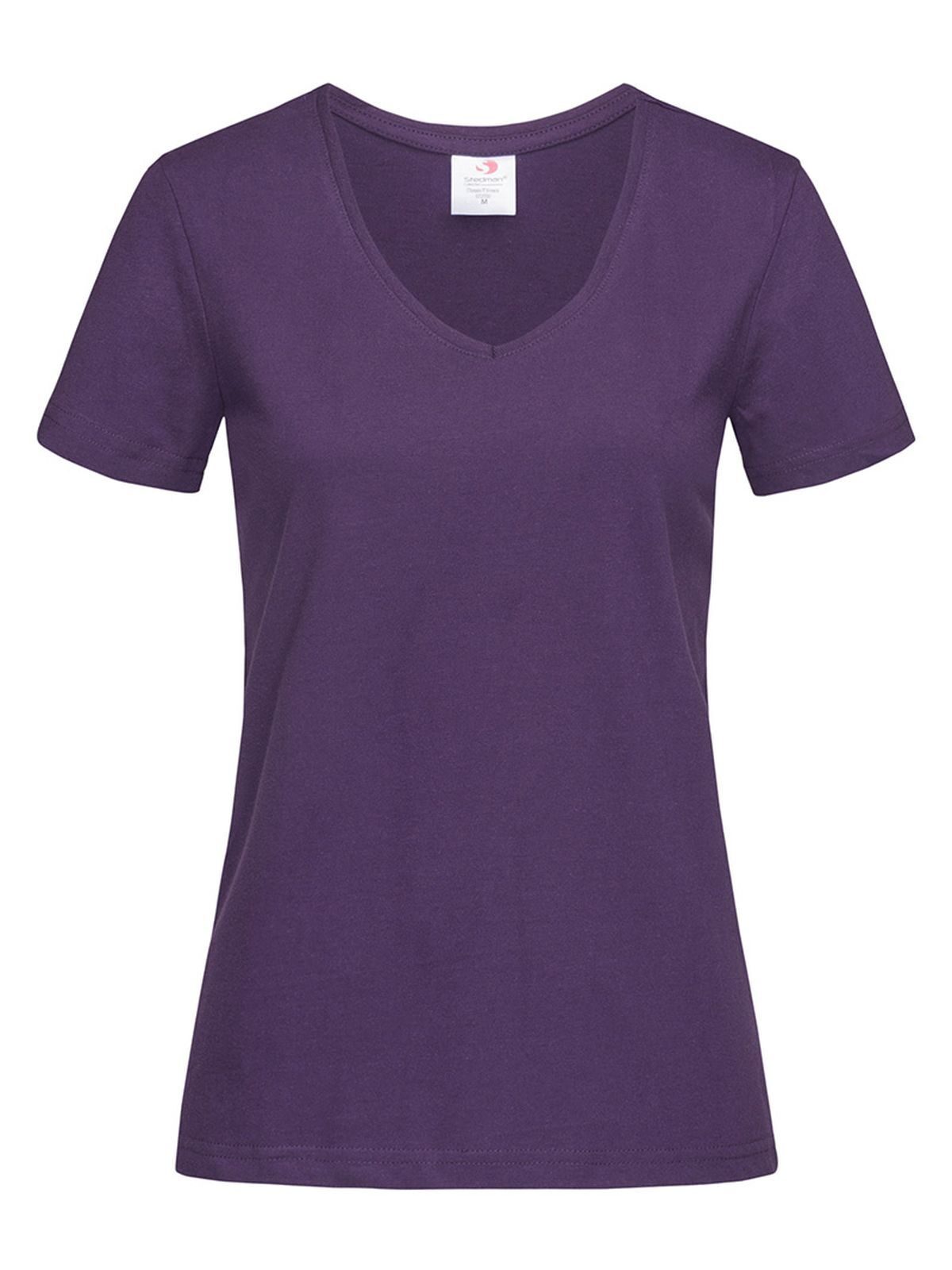 Classic-T V-Neck Women - DBY - Deep Berry