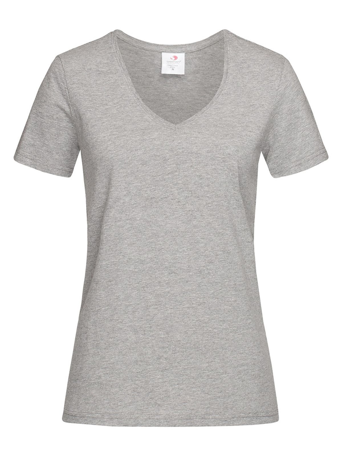Classic-T V-Neck Women - grey heather